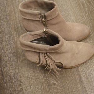 Neutral Suede Booties
